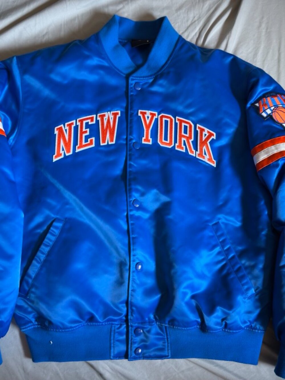 Kith x New York Knicks Satin Bomber Jacket Small $498